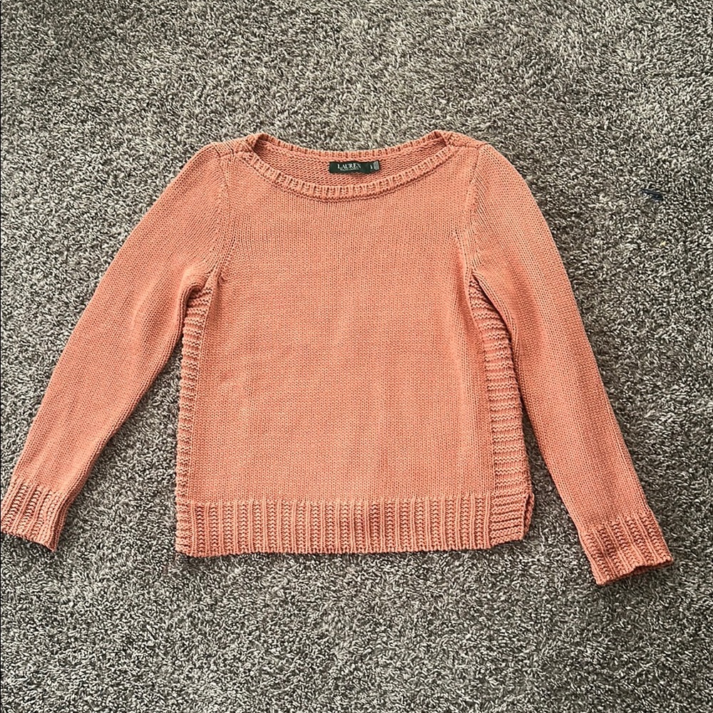 Ralph Lauren Orange Crew Neck Sweater